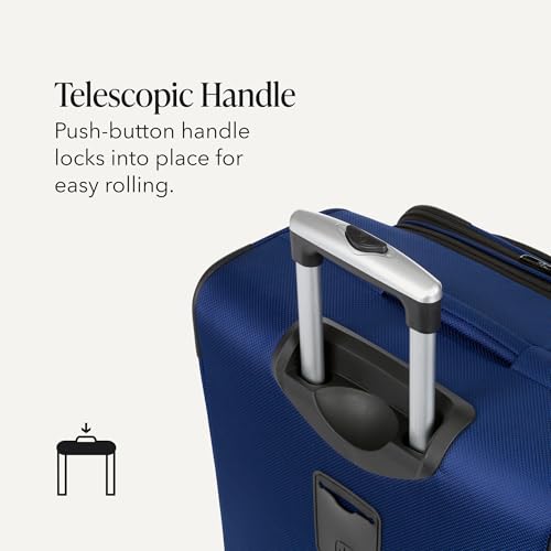 SWISSGEAR Sion Softside Expandable Spinner Luggage Durable Lightweight Travel Suitcase, Blue, Checked-Large - color: Blue, size: Checked-Large 29-Inch