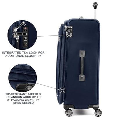 Travelpro Platinum Elite Checked Luggage Spinner, Dark, 29-Inch - color: Dark Blue, size: Checked-Large 29-Inch