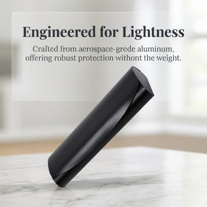 Philley Aluminum Ultra-Light Eyeglasses Slim Reading Glasses Case - color: B-black
