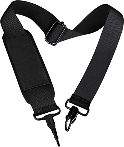 Shoulder Strap, Durable 55" Universal Replacement Laptop Shoulder Strap - color: Black