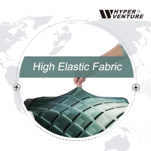 HYPER VENTURE Travel Luggage Cover Suitcase Protector Fits 18-22 Inch, S - color: Dark Grid, size: S