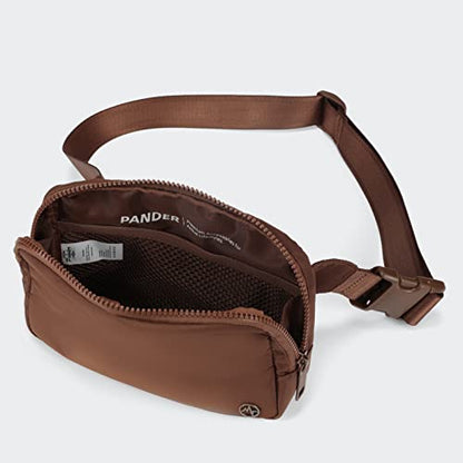 Pander Belt Bag Large 2L, Nylon Fanny Pack Purse for Women and Men with Adjustable Strap - color: Coca Mocha