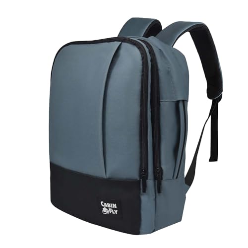 Bellanca Air Canada And WestJet Personal Item Size Backpack Under Seat Carry-on Bag Flair Airlines Hand Luggage (Blue, 16x12x6In) - color: Blue