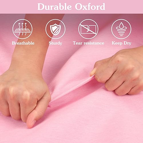 Limoomil 60" Heavy‑Duty Garment Bag, Wedding & Gown Cover, pink - color: Pink, size: 60" x 24" x 5"