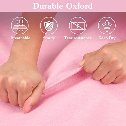 Limoomil 60" Heavy‑Duty Garment Bag, Wedding & Gown Cover, pink - color: Pink, size: 60" x 24" x 5"