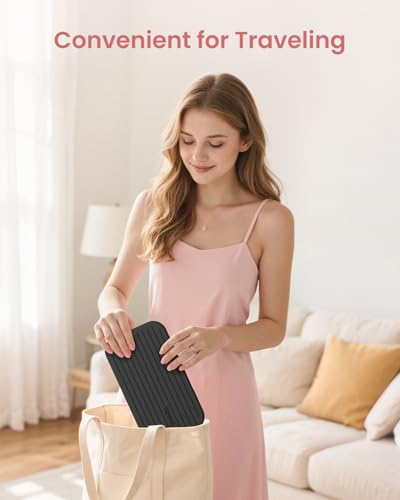 RENPHO Travel Scale with Mirror, Rechargeable, LED Display, 8.98" x 5.28"