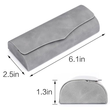 Vemiss Hard Shell Eyeglass Cases, Lightweight Portable Glasses Case for Women Men - color: D2-grey