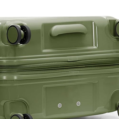 Traveler's Choice Edinburgh II Hardside Spinner Luggage, TSA Lock, Green, 25" Medium - color: Green, size: 25" Medium