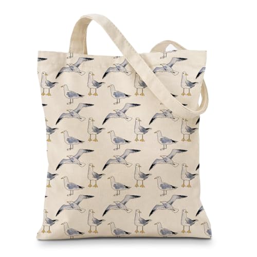 Summer Canvas Tote Bag, Botanical Wildlife Reusable Shoulder Bag, Carryall for Beach Shopping Travel Commute - color: Travel 05