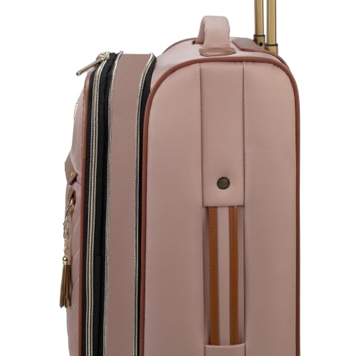 Belle 2-Piece Softside Carry-On and Tote Set - color: Mauve