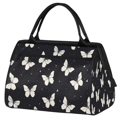 Butterfly Weekender Overnight Bag for Women Travel Gym Sport - color: D 016