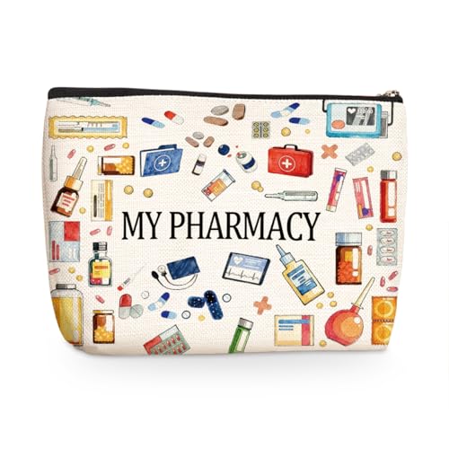 Wenboco MY Pharmacy Makeup Bag, Travel Makeup Case Cosmetic Bags for Women - color: Multicolor 1587