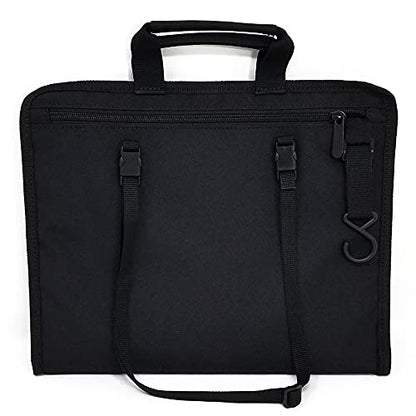 SO~MINE Touch Screen Tablet Case | With Compatible Cover | Organizer Bag | 6 Storage Pockets | Fits Over Airplane and Car Seat Backs | Adjustable Hanging Strap