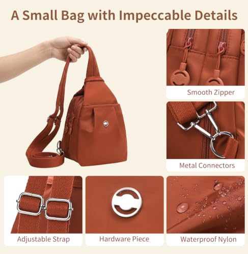 3 in 1 Anti Theft Travel Tote Bag, Convertible Capacity Backpack Purse, Lightweight Sling Bag for Women's Commute & Outdoor (Red) - color: Red