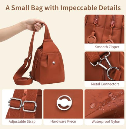 3 in 1 Anti Theft Travel Tote Bag, Convertible Capacity Backpack Purse, Lightweight Sling Bag for Women's Commute & Outdoor (Red) - color: Red