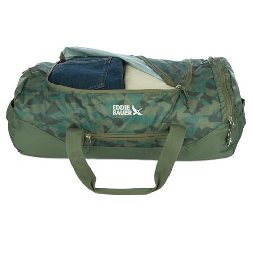 Eddie Bauer Stowaway Packable Duffel Bag| Travel | Foldable | Lightweight | Durable | Ripstop Polyester | 23" Length | 45L Capacity - Sprig Green - color: Sprig
