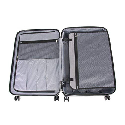 Kenneth Cole REACTION Diamond Tower Collection Lightweight Hardside Expandable 8-Wheel Spinner Travel Luggage, Rose Gold, 28-Inch Checked - color: Rose Champagne, size: 28-Inch Checked