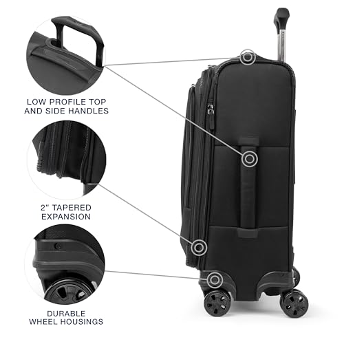 Travelpro Crew Classic Softside Carry-On Luggage, Black, 21-Inch - color: Black, size: Carry On