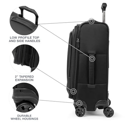Travelpro Crew Classic Softside Carry-On Luggage, Black, 21-Inch - color: Black, size: Carry On