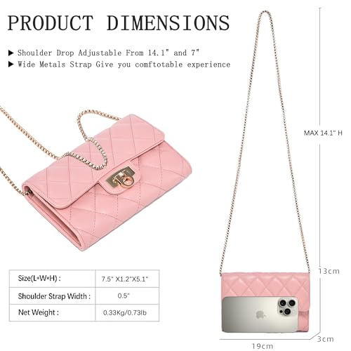 Small Crossbody Bag Sling Bag, Phone Holder for Women - color: G Pink