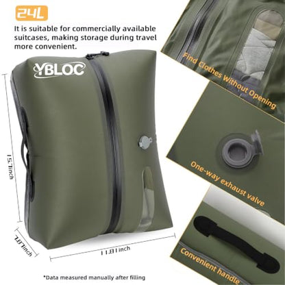 YBLOC Vacuum Bags for Travel, 1 Pack 24L Space Saver Compression Bag - color: 1 PC/24L
