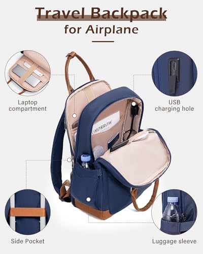LONG VACATION Luggage Sets, 3 Piece, 20 Inch Carry On Hardshell Suitcase - color: NAVY, size: 3-Piece Set (20-Inch BP/TB)
