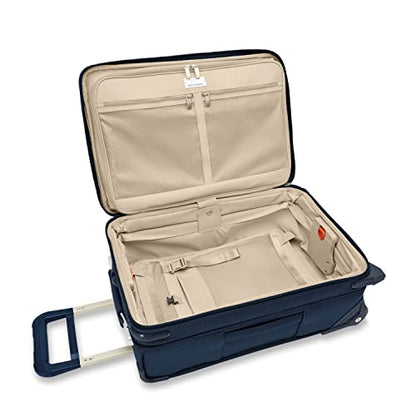 Briggs & Riley Baseline Essential 2-Wheel Softside Carry-On, Navy - color: Navy, size: 22" Carry-On