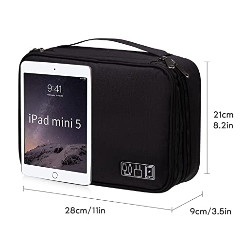 OrgaWise Electronics Travel Organizer, Three-Layer Tech Case - color: Three layer-Black