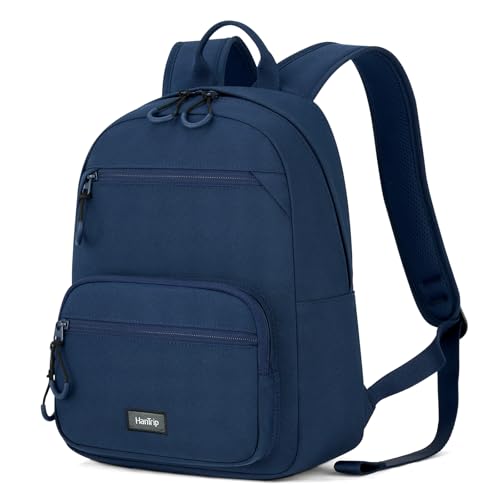 HanTrip 13 Inch Mini Small Travel Backpack Cary on For Women Men, Navy Blue - color: Navy Blue, size: 13 Inch