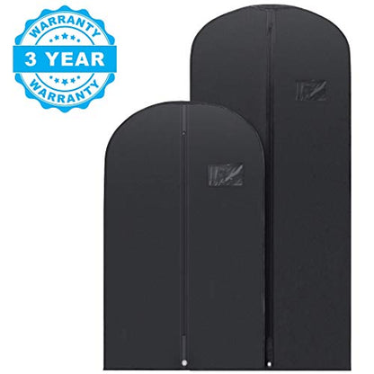 Plixio Black Garment Bags for Travel, Mixed Sizes – 20-Pack - size: Black - 20 Pack (Mixed Sizes)