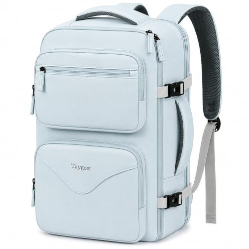 Taygeer Carry On Backpack, College Backpack with 15.6inch Laptop for Women - color: Blue