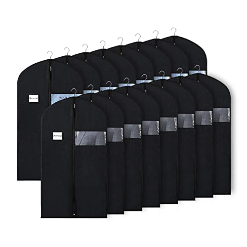 Univivi Garment Bag Suit Bag for Storage and Travel, 40 Inch, Set of 16 - size: 24"X40" - 16pcs - NWF