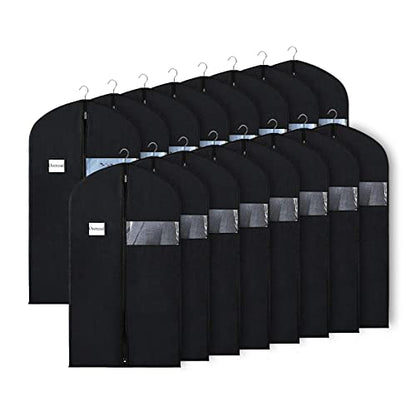 Univivi Garment Bag Suit Bag for Storage and Travel, 40 Inch, Set of 16 - size: 24"X40" - 16pcs - NWF