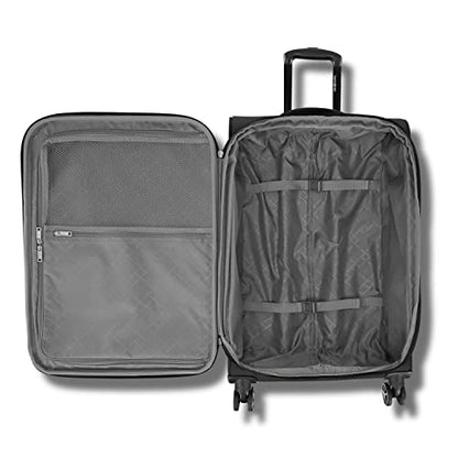 Samsonite Saire LTE Softside Expandable Luggage with Spinner Wheels, Black, 3-Piece Set (Carry On/Medium/Large) - color: Black, size: 3-Piece Set (Carry on/Medium/Large)