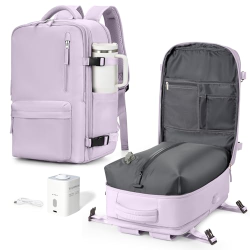 Vacuum Backpack Travel with Pump, Vacuum Seal Compression Bags For Clothing - color: D11-purple, size: X-Large