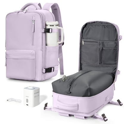 Vacuum Backpack Travel with Pump, Vacuum Seal Compression Bags For Clothing - color: D11-purple, size: X-Large