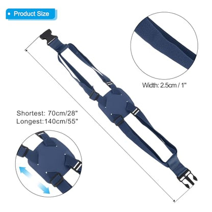 PATIKIL Luggage Straps Bag Bungee, High Elastic Suitcase Adjustable Belt Bag Bungee with Buckles for Baggage Handbag, Dark Blue - color: Dark Blue