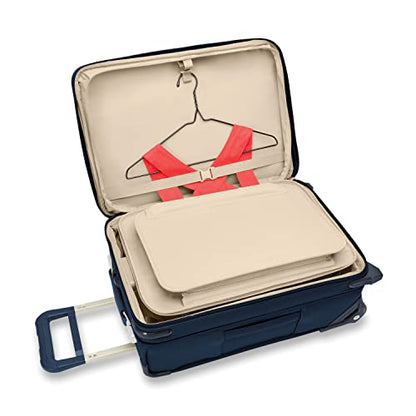 Briggs & Riley Baseline Essential 2-Wheel Softside Carry-On, Navy - color: Navy, size: 22" Carry-On