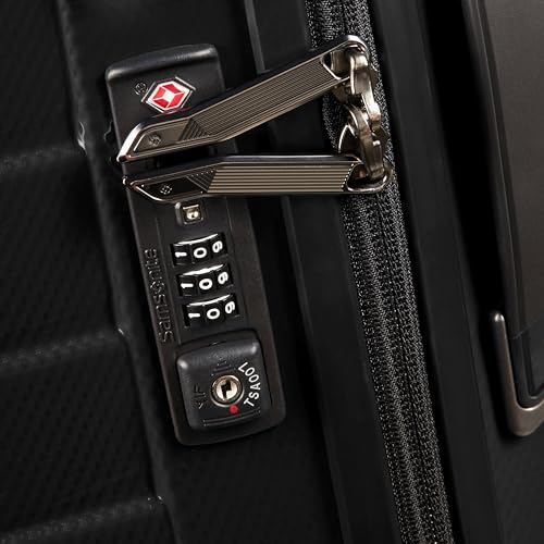 Samsonite Proxis X-Large Hardside Luggage with Dual Spinner Wheels - Innovative Roxkin™ Lightweight Shell With Ultimate Durability- Includes TSA Lock, Ergonomic Telescoping Handle - Black - color: Black, size: X Large Spinner