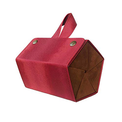 Longjet Sunglasses Organizer Travel Glasses Case Eyeglasses Storage Box - color: Deep Red