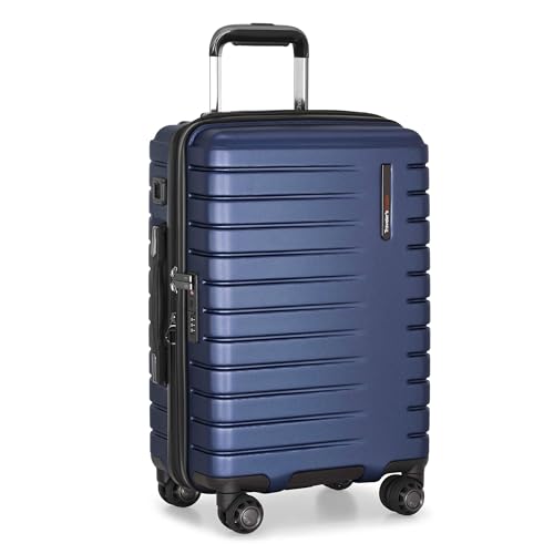 Traveler's Choice Archer Polycarbonate Hardside Spinner Luggage Set, Blue, Carry-On 21-Inch, Tie Down Straps - color: Blue, size: 1-Piece (Carry-On 21-Inch)