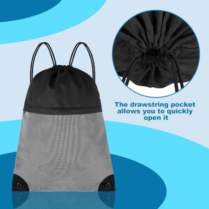 TILYMOL Drawstring Backpack for Sports - Small Gym Bag for Men & Women - color: 1 Pack-black Gray