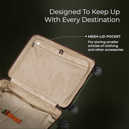Briggs & Riley Torq Medium 27 Inch Hardside Checked Luggage, Hunter Green - color: Hunter, size: 27"