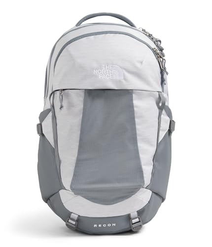 The North Face Women's Recon Everyday Backpack, Wht Mt Mélang/Md Gy-NPF, OS - color: Tnf White Metallic Mélange/Mid Grey-npf
