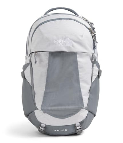 The North Face Women's Recon Everyday Backpack, Wht Mt Mélang/Md Gy-NPF, OS - color: Tnf White Metallic Mélange/Mid Grey-npf