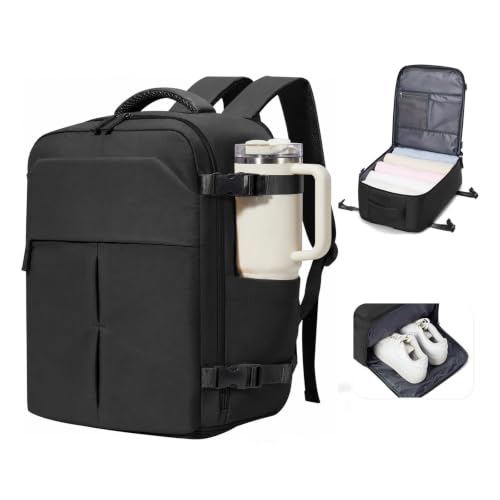 suradar Travel Backpack for Women Men Laptop Backpacks Carry On - color: A1-black