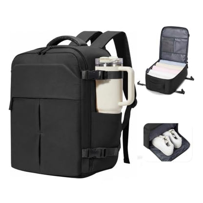suradar Travel Backpack for Women Men Laptop Backpacks Carry On - color: A1-black