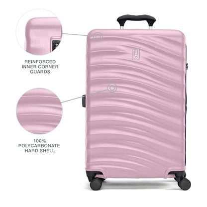Travelpro Maxlite Air V2 Hardside Expandable Checked, Pink, 25-Inch - color: Pink, size: Checked Medium 25-Inch