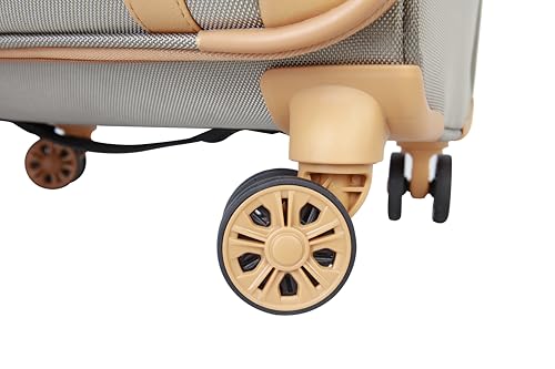 Dockers Seahorse Softside Expandable 8-Wheel Spinner Travel Carry On Luggage, 20-Inch, New British Khaki - color: New British Khaki, size: 20-Inch Carry On