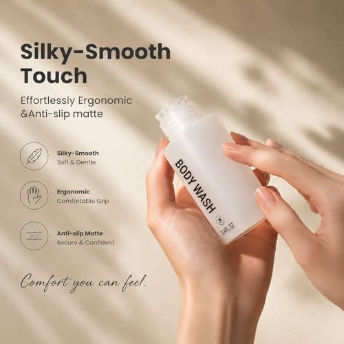 Travel Bottles for Toiletries Pre-Printed 14PCS 3.4oz Containers - color: White